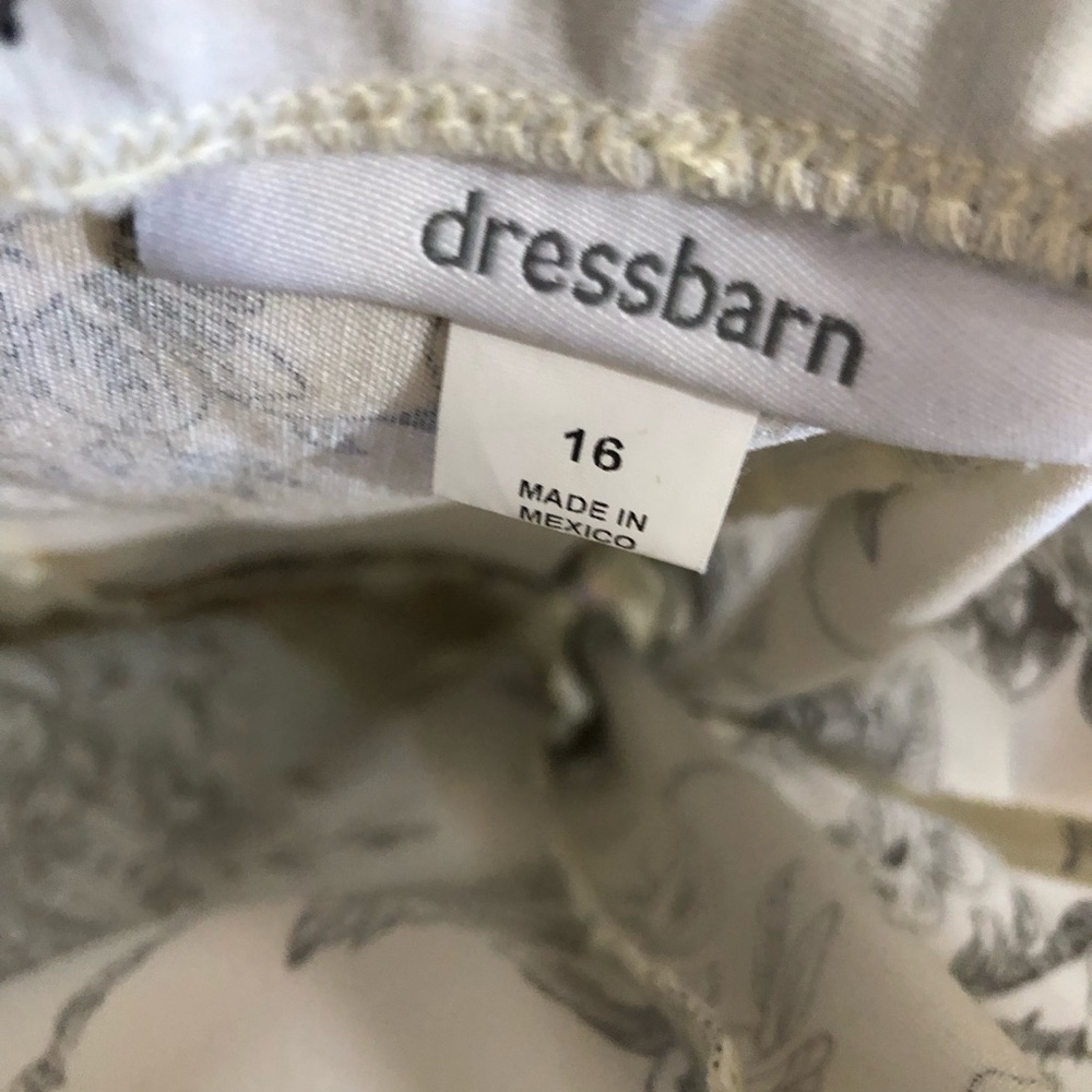 Dress Barn Sundress Black/White Size 16 - Picture 3 of 12